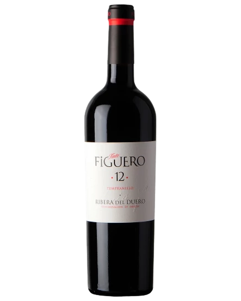 Rotwein Figuero 12 Crianza 2020 aus Ribera del Duero in einer eleganten Flasche, von García Figuero.