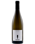 Weißwein Riesling Sylvaner 2025 von Erich Meier, helle Weinflasche mit weißem Etikett, stilvolle Weinflasche vor hellem Hintergrund